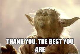 100 funniest thank you memes images and pictures for you. Yoda Thank You Google Search Memes Humor Donnerstag Lustig Merken