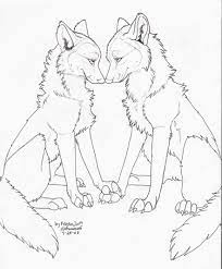 So, one wolf group consists of only one wolf father, one wolf mother, and several wolf cubs. Free To Color Only Wolf Love Lineart By Natsumewolf On Deviantart