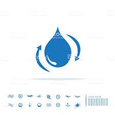 Water Icon Royalty Free Water Stock Vector Water Recycle Reuse Ecology Eco Drop Droplet Nature Icon Vector Sign Water Icon Icon Free Vector Art