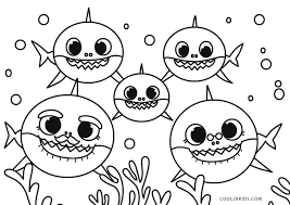 Baby shark is here with mommy shark, daddy shark, grandma shark, and. Free Printable Baby Shark Coloring Pages For Kids In 2021 Shark Coloring Pages Free Kids Coloring Pages Kids Printable Coloring Pages