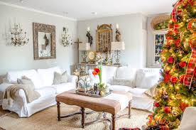 Swap daily decor like artwork, signs and pillows for rustic, seasonal versions. Simply Seasonal A French Country Christmas Romantic Homes