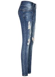 Перевод не получился по техническим причинам. Seventyseven Lifestyle Women Skinny Jeans Pants 5 Pockets Heavy Destroy Medium Blue Denim