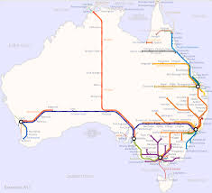 And Here S The Rail Network Australian Maps Australia Map Train Map