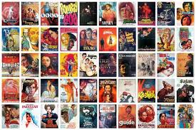 Electrical shock high reselution posters : 100 Years Of Indian Cinema Top 50 Hand Painted Bollywood Posters