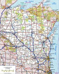 Highway And Road Of Wisconsinfree Maps Of Us Map Us Map Wisconsin