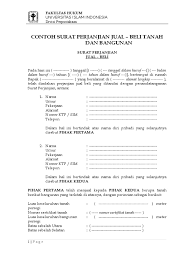 Maybe you would like to learn more about one of these? Contoh Surat Perjanjian Jual Beli Tanah Dan Bangunan3 Fh Uii