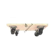 What does patin à roulettes mean in french? Petit Plateau A Roulettes En Bois 45 Cm X 30 Cm Charge 200kg
