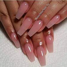 Wear gold rings as well. 33 Natural Coffin Nails Coffin Nails Natural Coffin Shape Nails Gorgeous Nails Trendy Nails
