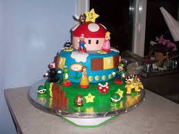 If you have been looking for a cake to make for your kiddos super mario themed birthday party, check out this fondant covered mario cake from to a super mario birthday cake from la cocina del goblin glotón. Super Mario Themed Birthday Cake Cakecentral Com