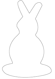 This bunny feet template is a black and white line drawing theres no color. 13 Easter Craft Ideas And Decorations Free Templates