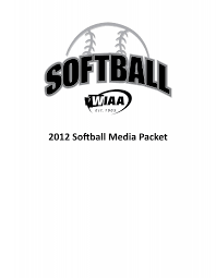 2012 Softball Media Packet