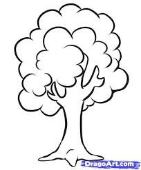 Pin By Marina Economou On Hws Tree Drawing Simple Tree Coloring Page Tree Drawings Pencil