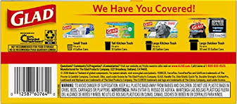 Glad tall kitchen bags with flap tie. Glad Tall Kitchen Handle Tie Trash Bags 13 Gallon White Trash Bag 50 Count Pack Of 4 Package May Vary Pricepulse