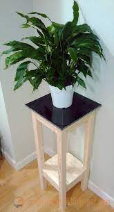 Modern marble plant stand from lily ardor. Tile Top Plant Stand Plans Plant Stand Decor Plant Decor Plant Stand