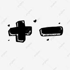 Black Solid Cartoon Plus Or Minus Symbol Black Stereo Cartoon Png Transparent Clipart Image And Psd File For Free Download Cartoons Png Symbols Clip Art