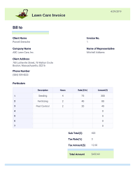 Do you want landscaping invoice templates or lawn care invoice templates designed in a professional way. Lawn Care Invoice Template Pdf Templates Jotform