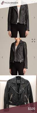 Sold All Saints Conroy Leather Jacket Leather Jacket Jackets Clothes Design