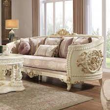 Traditional Sofa In Beige Fabric Traditional Style Homey Design Hd 2011 Sofa And Loveseat Set Furniture Sofa Set Traditional Sofa
