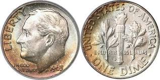 Us Roosevelt Silver Dime 1948 1964 Us Coin Images Facts