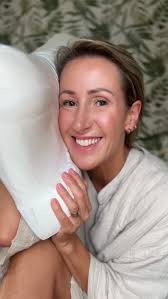 “Woke up like this!!, No side wrinkles, no sleep lines—just glow 💫 The  secret? My Sleep & Glow Omnia Pillow 😴 @sleepandglow Ad.Pr Collaboration.  , “Say goodbye to side wrinkles and hello to true ...