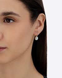 “Ciliegine 'Boules' Dolcevita Earrings in Engraved Gold, Diamonds, Mother-of-Pearl, and Rock Crystal (Small)