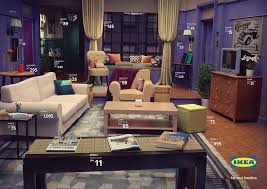 Ikea Recreated The Simpsons Couch Friends Apartment And Stranger Things Ouji Wall Friends Apartment Ikea Famous Living Rooms