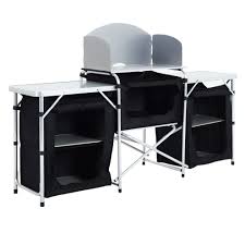 Maybe you would like to learn more about one of these? Outdoor Bbq Camping Kitchen Table W Windshield Storage Shelves Cooking Stove On Onbuy