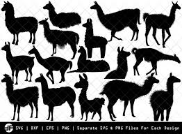 Download Llama Svg Animal Svg Silhouette Bundle Svg Cut File Etc Craft Marketplace