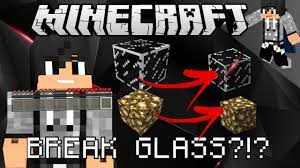 To be fair it is still possible to break the unbreakable in survival mode without cheats. Minecraft How To Break Glass In Survival Mode Youtube