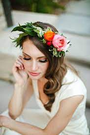 Bridal Flower Crown By Red Poppy Floral Design Ann Arbor Wedding Makeup Flower Crown Hairstyle Beautiful Wedding Makeup