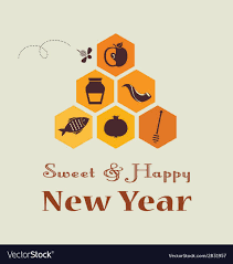 Greeting Card For Jewish New Year Rosh Hashana Vector Image Sponsored Jewish Year Greeting In 2020 New Year Card Rosh Hashanah Cards New Year Greeting Cards