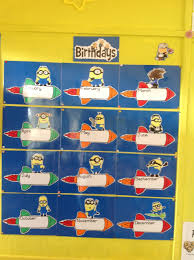 Birthday Chart For Classroom Decoration Pin By Letitia Steyn On School Minion Classroom Theme Birthday Chart Classroom Minion Classroom