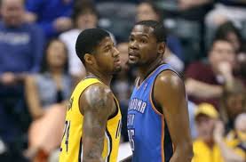 2/15 nets star kevin durant has been diagnosed with a mild left hamstring strain and will miss at least the next two games, the team announced (via twitter). Paul George Plays 1 On 1 Against Kevin Durant And James Harden