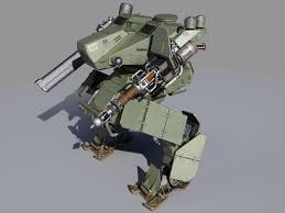 Mech Tank 2 3d Model Max Obj Fbx 2 Mech 3d Model Tank