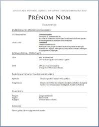 Exemple Cv Quebecois Exemple Cv Modele Cv Etudiant Exemple De Cv Etudiant