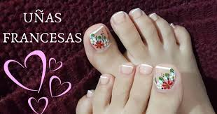 Maybe you would like to learn more about one of these? Unas De Los Pies Francesas Decoradas Con Flores Belleza