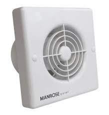 The broan 688 is rated for 50 cfm and is the best fit for small bathrooms of under 50 square feet. Manrose Qf100s 4 Standard Quiet Extractor Fan No Timer