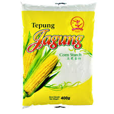 Beras jagung dapat mensubstitusi beras, sedangkan tepung jagung dapat mengganti sebagian terigu pada roti dan mi. Double Swallow Corn Starch 400g Mygroser
