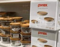 Best 5 glass canister and containers with wood lid set large.1. I M In Love With The New Pyrex With Wood Lids The Pyrex Deals Are Hot Today