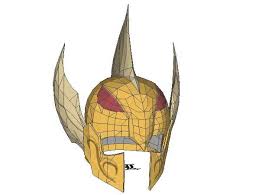 Saint Seiya Sea Dragon Kanon Helmet Papercraft Free Template Download Sea Dragon Saint Seiya Paper Crafts