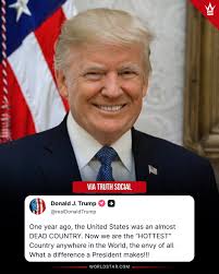 DonaldTrump claims the US is the hottest country in the world 👀 Thoughts?