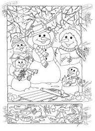 Snowman Hidden Picture Puzzle For Christmas Christmas Coloring Sheets Hidden Pictures Hidden Pictures Printables