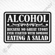 Alcohol Funny Vinyl Decal Bumper Sticker Whiskey Car Sticker Macbook Beer Fridge Funny Bumper Stickers Funny Vinyl Decals Bumper Stickers