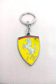 Ferrari Keychain A High Quality Chrome Plated Solid Metal Silver Finish Key Chain That Can Be Used For Bike Or Car Or Any Casua Keychain Ferrari Metal