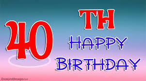 We did not find results for: Happy 40th Birthday Wishes Occasions Messages