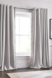 Next Textured Tassel Eyelet Lined Curtains Grey Curtains With Blinds Grey Curtains Bedroom Grey Curtains
