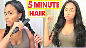 First braid your hair into four or more braids. Easy Hair Styles Wavy Hair Tutorial Braid Waves Ft Unice Com Youtube