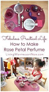 Place 1/2 cup of distilled water in the bowl with the roses. Fabulous Practical Life How To Make Rose Petal Perfume Montessori Monday Living Montessori Now