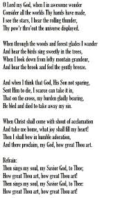 Birds Do It Bees Do It Song Lyrics How Great Thou Art Words Stuart K Hine 1885 Praise Songs Hymns Of Praise Christmas Songs Lyrics