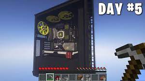 First, open your crafting table so that you have the 3x3 crafting grid that looks like this: I Built My Gaming Pc In Minecraft Youtube